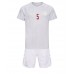 Günstige Dänemark Joakim Maehle #5 Babykleidung Auswärts Fussballtrikot Kinder WM 2022 Kurzarm (+ kurze hosen)